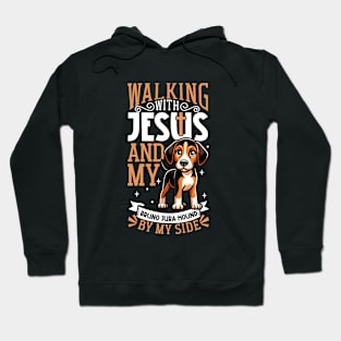 Jesus and dog - Bruno Jura Hound Hoodie